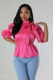 Solid Color Long Sleeve Slim Shirt SFY-TD2785