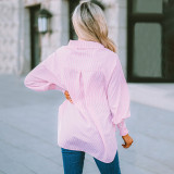 Stripe Lapel Long Sleeve Shirt GOSD-OM10223