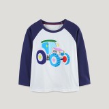 Kids Boys Print Long Sleeve T Shirt GASD-5371