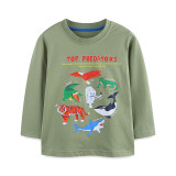 Kids Boy Long Sleeve Casual Print T Shirt GASD-5377