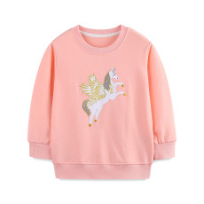 Kids Girl's Print Long Sleeve Sweatshirt GASD-8270