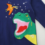 Kids Boy's Dinosaur Embroidery Long Sleeve Sweatshirt GASD-8224