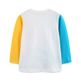 Kids Boy's Color Block Long Sleeve T Shirt GASD-5397
