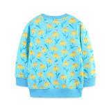Kids Girl's Long Sleeve Floral Printed Tops GASD-8231