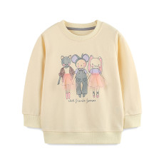 Kids Girl's O Neck Long Sleeve Casual Tops GASD-8262