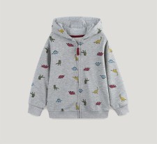 Kids Fashion Hooded Zipper Coat GASD-6006