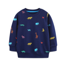Kids Boy's Cartoon Print Long Sleeve Tops GASD-8238