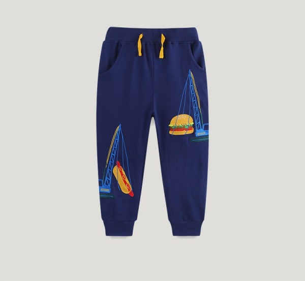 Kids Casual Print Loose Sweatpants GASD-3134