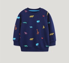 Kids Boy's Cartoon Print Long Sleeve Tops GASD-8238