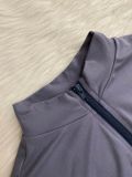 Solid Color Zipper Hoodie Pants 2 Piece Set LSD-2236