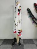 Printed Loose Irregular Shirt Dress NY-10895