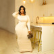 Long Sleeve Solid Color Slim Maxi Dress GFDY-1311
