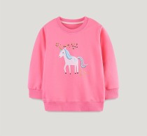 Kids Girls Cartoon Unicorn Pattern Sweatshirt GASD-8265