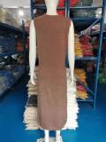 Solid High Collar Long Sleeve Knits Sleeveless Dress Suit GBLH-9021#