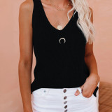 Solid Color Fashion Camisole Knits Tank Top GBLH-223#