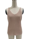 Solid Color Fashion Camisole Knits Tank Top GBLH-223#