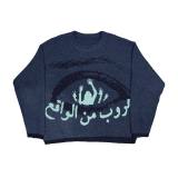 Long Sleeve O Neck Print Sweater GBLH-9882#