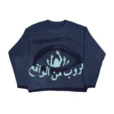 Long Sleeve O Neck Print Sweater GBLH-9882#