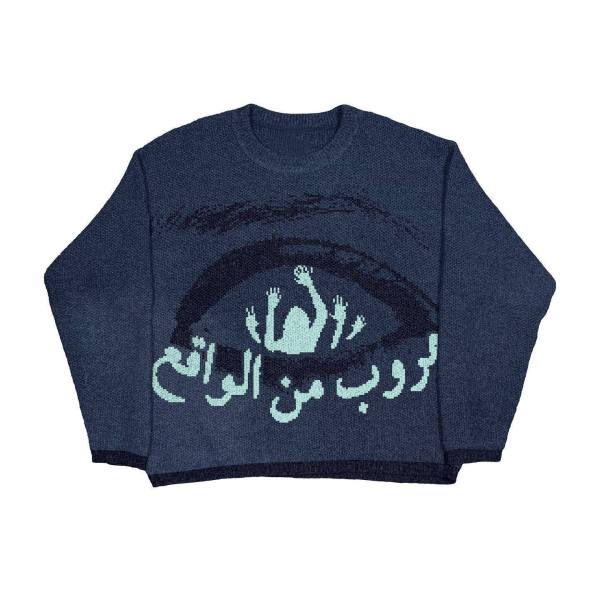 Long Sleeve O Neck Print Sweater GBLH-9882#