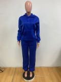 Long Sleeve Sweatshirt Hooded Two Piece Pants Set MK-3208