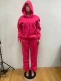Long Sleeve Sweatshirt Hooded Two Piece Pants Set MK-3208