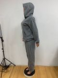 Long Sleeve Sweatshirt Hooded Two Piece Pants Set MK-3208