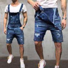 Men's Holes Washed Denim Back Shorts GDMY-919