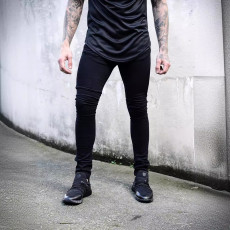 Men's Washed Tight Solid Color Jeans GDMY-11037
