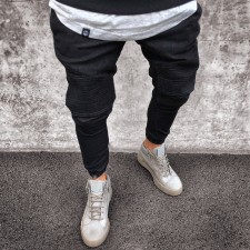 Men's Plus Size Solid Color Tight Jeans GDMY-1011