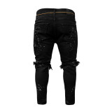 Men's Holes Slim Pencil Jeans GDMY-1973
