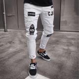 Men's Fashion Patch Holes Slim Jean GDMY-LF807