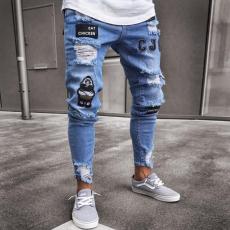 Men's Fashion Patch Holes Slim Jean GDMY-LF807