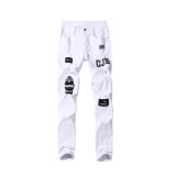 Men's Fashion Patch Holes Slim Jean GDMY-LF807