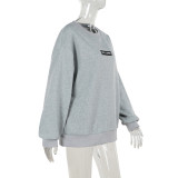Long Sleeve Loose Sweatshirt Tight Shorts Fashion Casual Suit FL-JY24386MHO