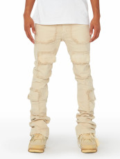 Men's Denim Stacked Micro Straight Leg Jeans GDMY-3036