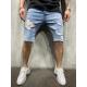 Men's Plus Size Ripped Denim Skinny Midi Pants GDMY-1966
