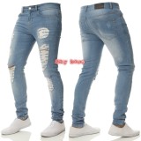 Men's Holes High Waist Pencil Jeans GDMY-1082