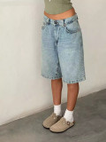 Denim Loose Fashion 5 Point Pants GDMY-FZ12125