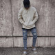 Men's Fashion Holes Zipper Pencil Jeans GDMY-1062