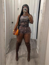 Pre Order: About 7 work days shipping Mesh Ruffles Sexy Shorts YUEM-Y220200