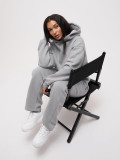 Solid Color Hooded Sweatshirts Two Piece Pants Set MIL-T088 