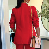 Solid Color Long Sleeve Loose Blazer AIL-AL304
