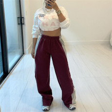 Fashion Patchwork Loose Pants QOUY-M6024