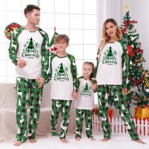 Christmas Print Plaid Patchwork Loungewear Parent-child Set GFTM-JJF32-889