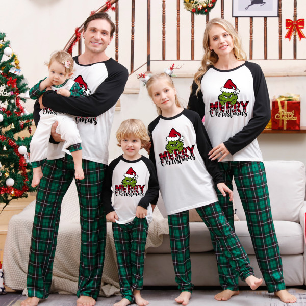 Christmas Printed Parent-Child Pajama Set Homewear GFTM-JJF105-4