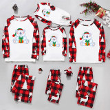 Christmas Print Long Sleeve Loungewear Plaid Pajama Set GFTM-JJF32-9