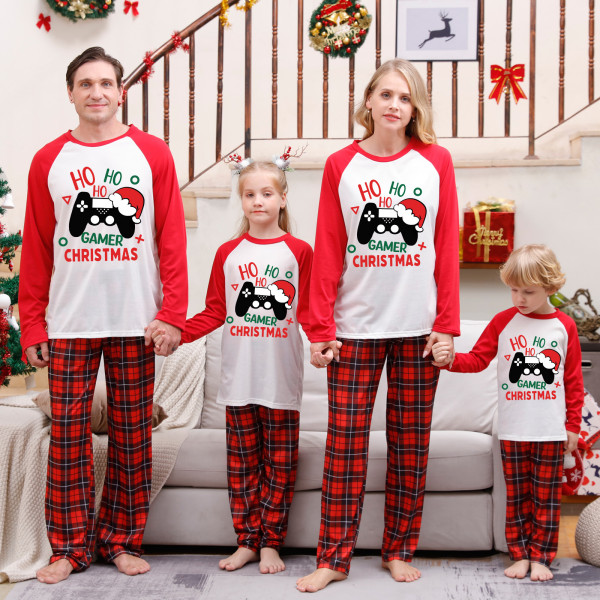 Christmas Printed Long Sleeve Parent-Child Pajama Set GFTM-JJF107-5