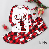 Plaid Patchwork Printed Parent-Child Loungewear Christmas Set GFTM-JJF32-109