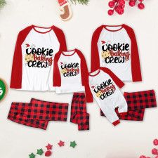 Christmas Prints Color Block Long Sleeve Parent-child Set GFTM-JJFC01