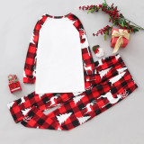 Plaid Patchwork Printed Parent-Child Loungewear Christmas Set GFTM-JJF32-109